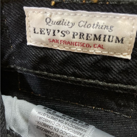 Beautiful Levi's quality clothing premium black color size w24, L - Picture 5 of 6